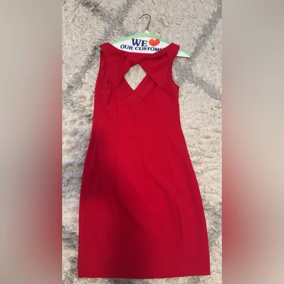 Elegant Red Sleeveless Dress Vince Camuto - Picture 8 of 9